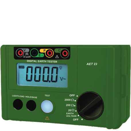 Metravi digital earth resistance tester